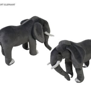 Soft Gray Elephant Plush Toy