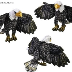 Realistic Bald Eagle Figure with Spread Wings