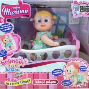 Interactive Bouncing Baby Doll with Cradle