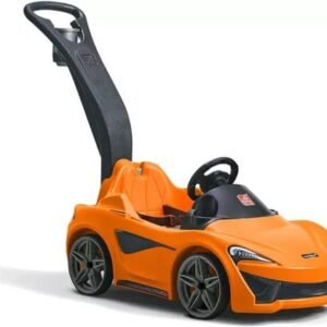 Orange Push Ride-On Sports Car for Kids