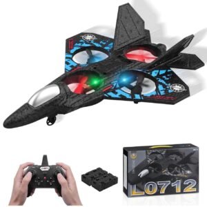 Fighter Jet Style RC Drone with LED Lights