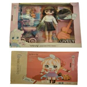 Lovely Girl Doll Playset with Guitar